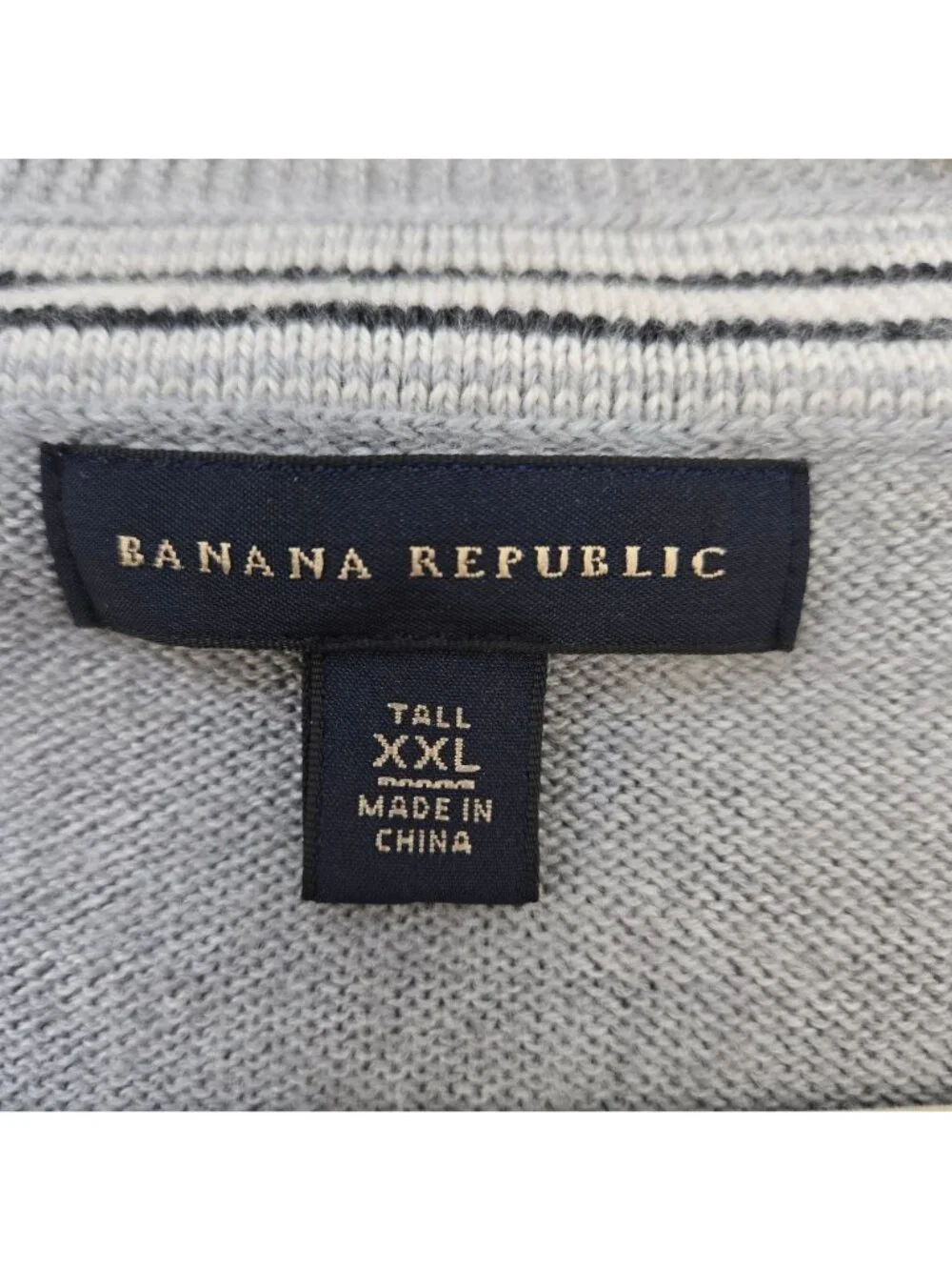Banana Republic Merino Wool Blend V-Neck Sweater Size XXL Tall
